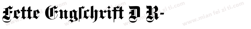 Fette Engschrift D R字体转换